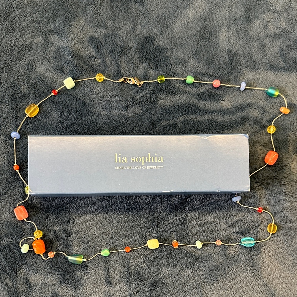 Lia Sophia Multicolor Beaded Necklace